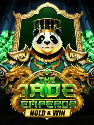 Panda couronné sur un siège de jade