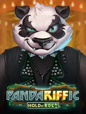 Panda rebelle en blouson clouté